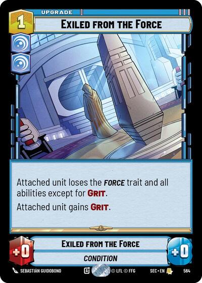Exiled from the Force (Foil) - Foil (Secrets of Power)(SEC-0564/1167)(R)