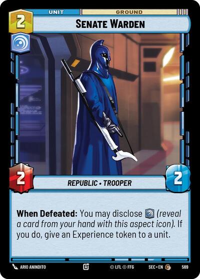 Senate Warden (Foil) - Foil (Secrets of Power)(SEC-0569/1167)(C)