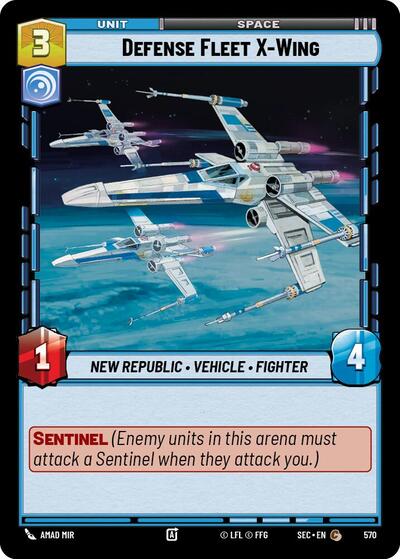 Defense Fleet X-Wing (Foil) - Foil (Secrets of Power)(SEC-0570/1167)(C)