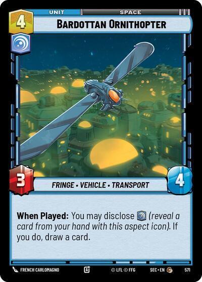 Bardottan Ornithopter (Foil) - Foil (Secrets of Power)(SEC-0571/1167)(C)