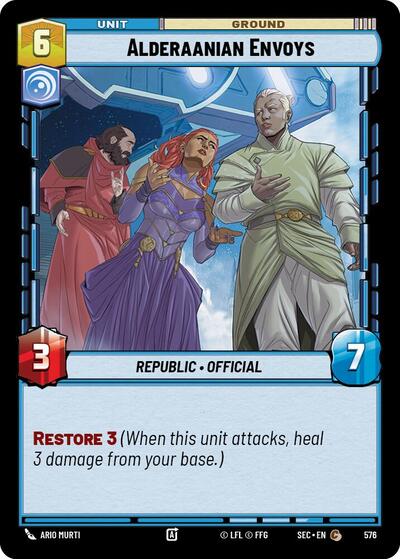 Alderaanian Envoys (Foil) - Foil (Secrets of Power)(SEC-0576/1167)(C)