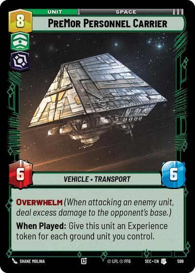 PreMor Personnel Carrier (Foil) - Foil (Secrets of Power)(SEC-0599/1167)(U)