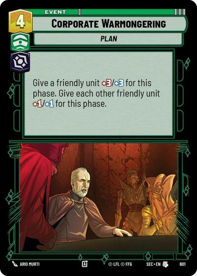 Corporate Warmongering (Foil) - Foil (Secrets of Power)(SEC-0601/1167)(U)