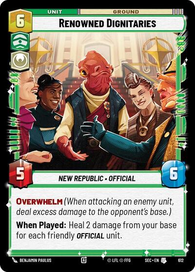 Renowned Dignitaries (Foil) - Foil (Secrets of Power)(SEC-0612/1167)(U)