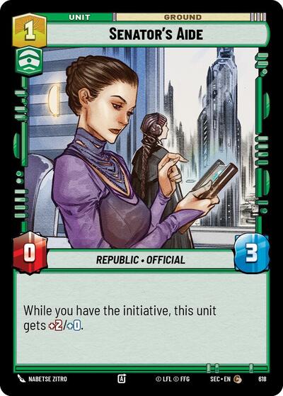 Senator's Aide (Foil) - Foil (Secrets of Power)(SEC-0618/1167)(C)