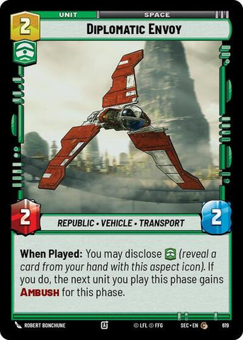 Diplomatic Envoy (Foil) - Foil (Secrets of Power)(SEC-0619/1167)(C)