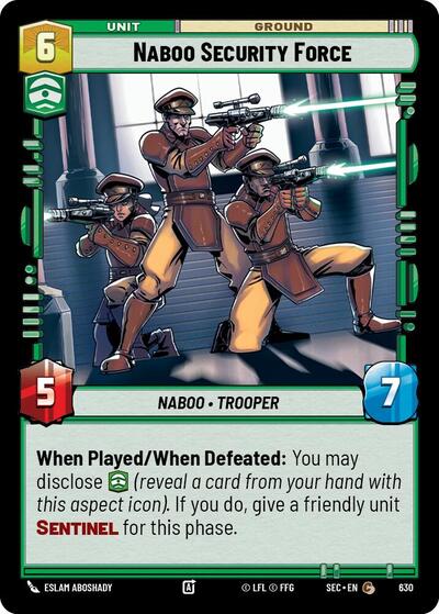 Naboo Security Force (Foil) - Foil (Secrets of Power)(SEC-0630/1167)(C)