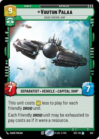 Vuutun Palaa, Droid Control Ship (Foil) - Foil (Secrets of Power)(SEC-0632/1167)(L)