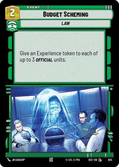 Budget Scheming (Foil) - Foil (Secrets of Power)(SEC-0634/1167)(C)