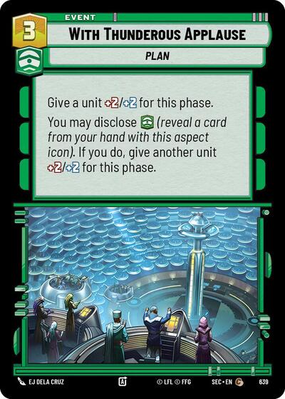 With Thunderous Applause (Foil) - Foil (Secrets of Power)(SEC-0639/1167)(C)