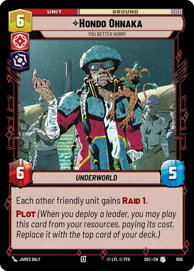 Hondo Ohnaka, You Better Hurry (Foil) - Foil (Secrets of Power)(SEC-0650/1167)(U)