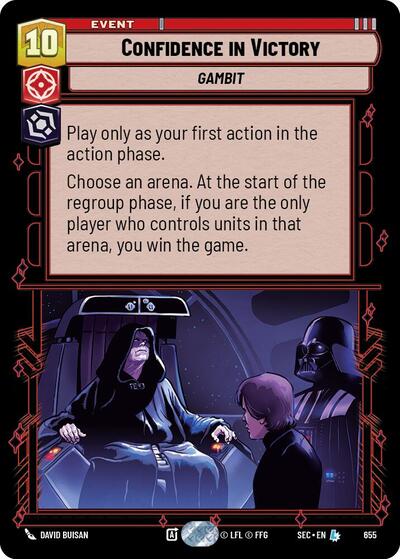 Confidence in Victory (Foil) - Foil (Secrets of Power)(SEC-0655/1167)(L)