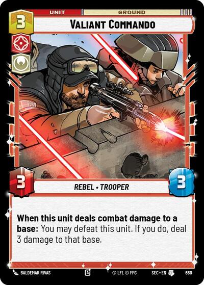 Valiant Commando (Foil) - Foil (Secrets of Power)(SEC-0660/1167)(U)