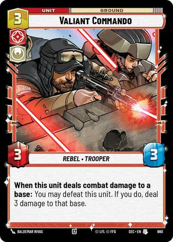 Valiant Commando (Foil) - Foil (Secrets of Power)(SEC-0660/1167)(U)