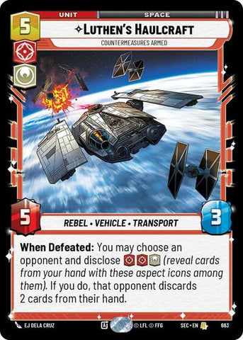Luthen's Haulcraft, Countermeasures Armed (Foil) - Foil (Secrets of Power)(SEC-0663/1167)(R)