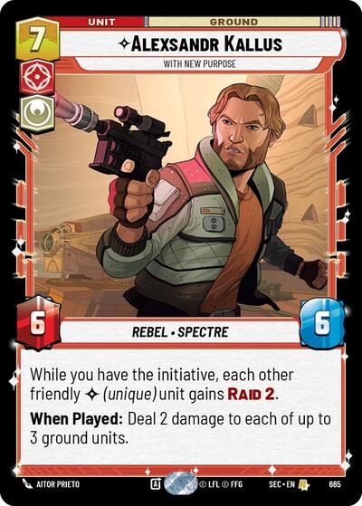 Alexsandr Kallus, With New Purpose (Foil) - Foil (Secrets of Power)(SEC-0665/1167)(R)