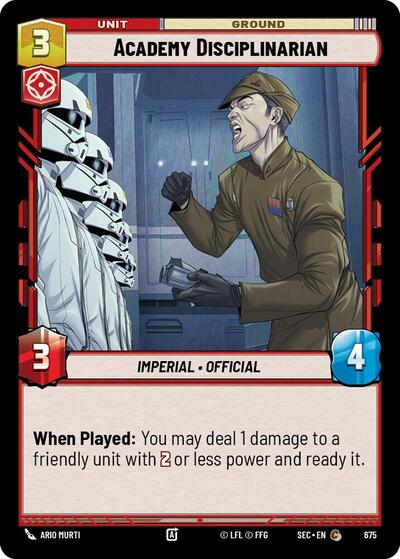 Academy Disciplinarian (Foil) - Foil (Secrets of Power)(SEC-0675/1167)(C)