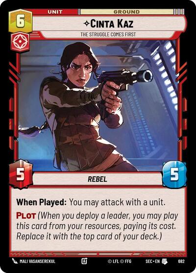 Cinta Kaz, The Struggle Comes First (Foil) - Foil (Secrets of Power)(SEC-0682/1167)(U)