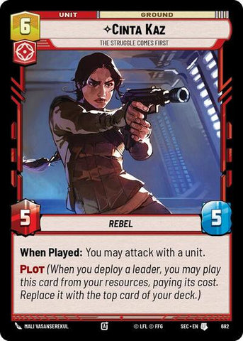 Cinta Kaz, The Struggle Comes First (Foil) - Foil (Secrets of Power)(SEC-0682/1167)(U)
