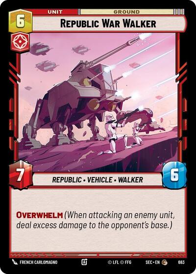 Republic War Walker (Foil) - Foil (Secrets of Power)(SEC-0683/1167)(C)
