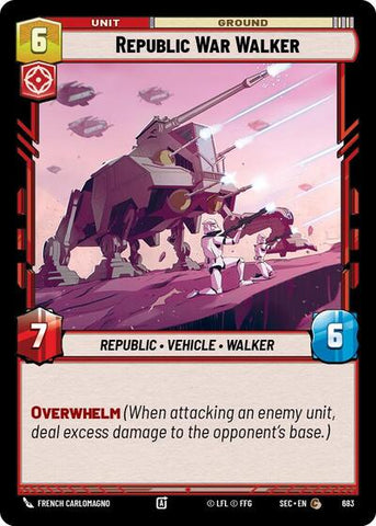 Republic War Walker (Foil) - Foil (Secrets of Power)(SEC-0683/1167)(C)