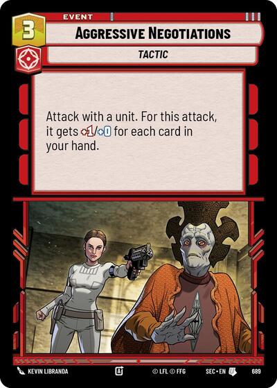 Aggressive Negotiations (Foil) - Foil (Secrets of Power)(SEC-0689/1167)(U)