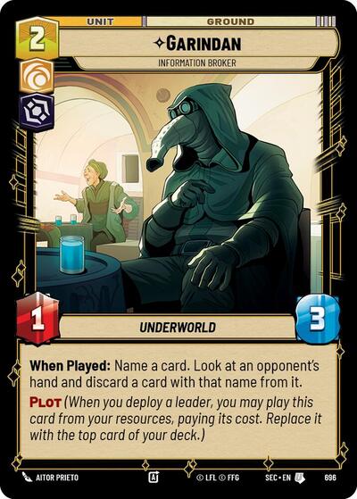 Garindan, Information Broker (Foil) - Foil (Secrets of Power)(SEC-0696/1167)(U)