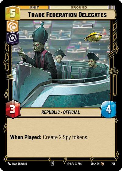 Trade Federation Delegates (Foil) - Foil (Secrets of Power)(SEC-0701/1167)(C)