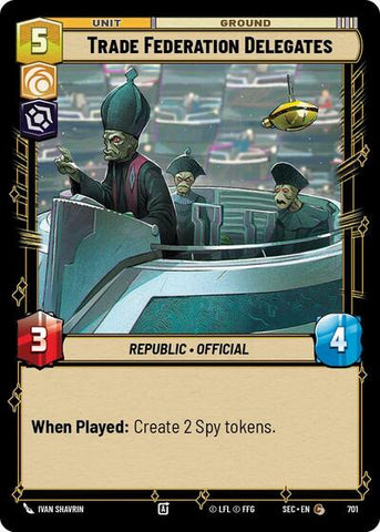 Trade Federation Delegates (Foil) - Foil (Secrets of Power)(SEC-0701/1167)(C)