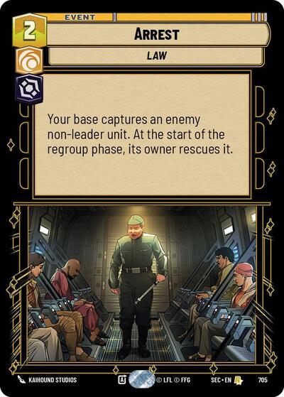 Arrest (Foil) - Foil (Secrets of Power)(SEC-0705/1167)(R)