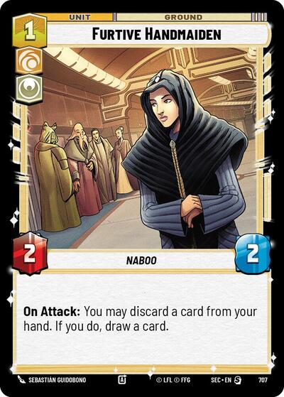 Furtive Handmaiden (Foil) - Foil (Secrets of Power)(SEC-0707/1167)(S)