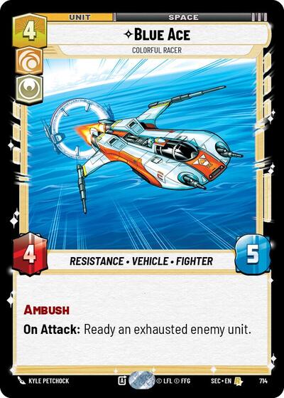 Blue Ace, Colorful Racer (Foil) - Foil (Secrets of Power)(SEC-0714/1167)(R)
