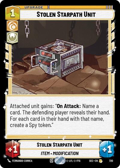 Stolen Starpath Unit (Foil) - Foil (Secrets of Power)(SEC-0720/1167)(R)