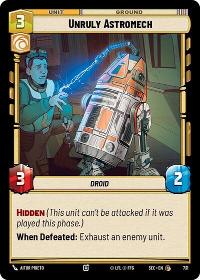 Unruly Astromech (Foil) - Foil (Secrets of Power)(SEC-0731/1167)(C)