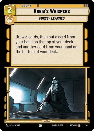 Kreia's Whispers (Foil) - Foil (Secrets of Power)(SEC-0742/1167)(C)