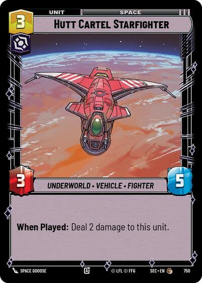 Hutt Cartel Starfighter (Foil) - Foil (Secrets of Power)(SEC-0750/1167)(C)