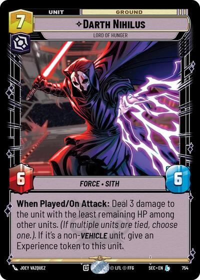 Darth Nihilus, Lord of Hunger (Foil) - Foil (Secrets of Power)(SEC-0754/1167)(L)