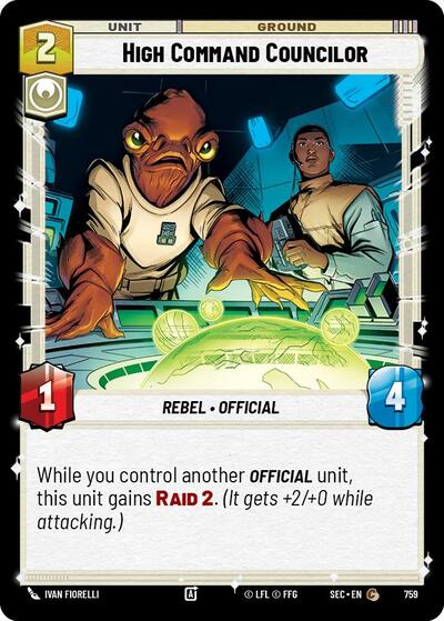 High Command Councilor (Foil) - Foil (Secrets of Power)(SEC-0759/1167)(C)