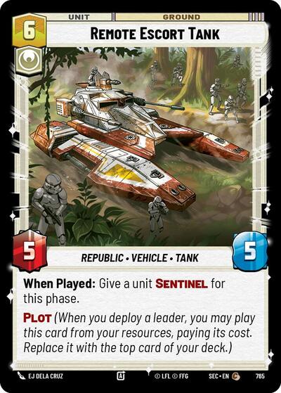 Remote Escort Tank (Foil) - Foil (Secrets of Power)(SEC-0765/1167)(C)