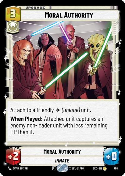Moral Authority (Foil) - Foil (Secrets of Power)(SEC-0766/1167)(R)