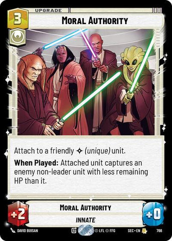 Moral Authority (Foil) - Foil (Secrets of Power)(SEC-0766/1167)(R)