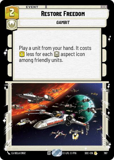 Restore Freedom (Foil) - Foil (Secrets of Power)(SEC-0767/1167)(R)