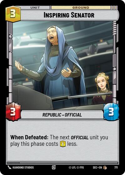 Inspiring Senator (Foil) - Foil (Secrets of Power)(SEC-0771/1167)(C)