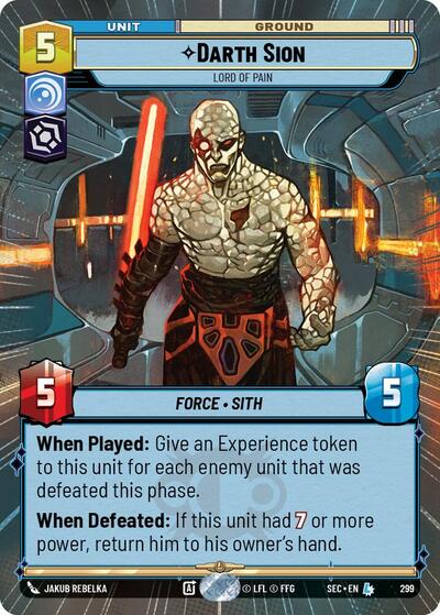 Darth Sion, Lord of Pain (Hyperspace) (Secrets of Power)(SEC-0299/1167)(L)