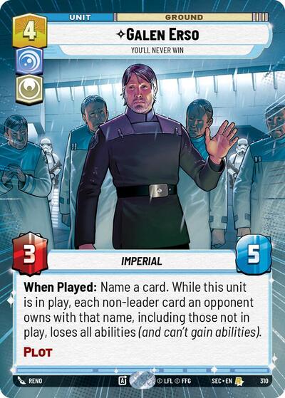 Galen Erso, You'll Never Win (Hyperspace) (Secrets of Power)(SEC-0310/1167)(R)