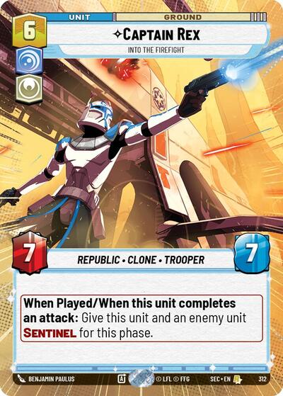 Captain Rex, Into the Firefight (Hyperspace) (Secrets of Power)(SEC-0312/1167)(R)