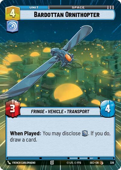 Bardottan Ornithopter (Hyperspace) (Secrets of Power)(SEC-0326/1167)(C)