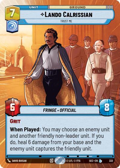 Lando Calrissian, Trust Me (Hyperspace) (Secrets of Power)(SEC-0332/1167)(L)