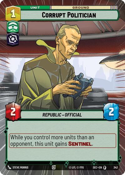 Corrupt Politician (Hyperspace) (Secrets of Power)(SEC-0343/1167)(S)