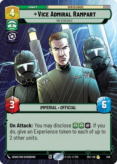 Vice Admiral Rampart, On Schedule (Hyperspace) (Secrets of Power)(SEC-0349/1167)(R)
